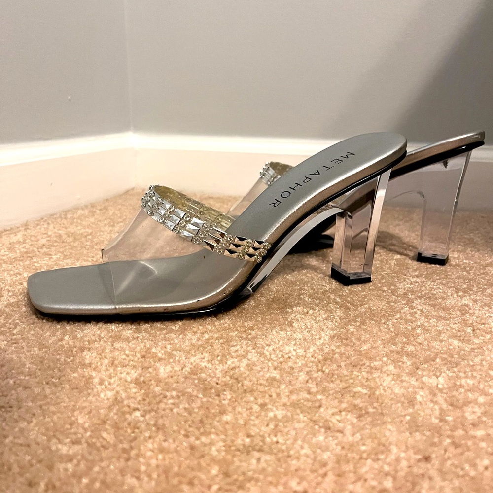 Clear sandals